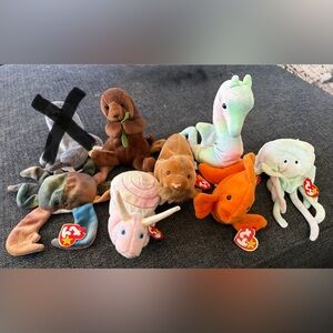 Vintage TY Beanie Baby Ocean Collection
